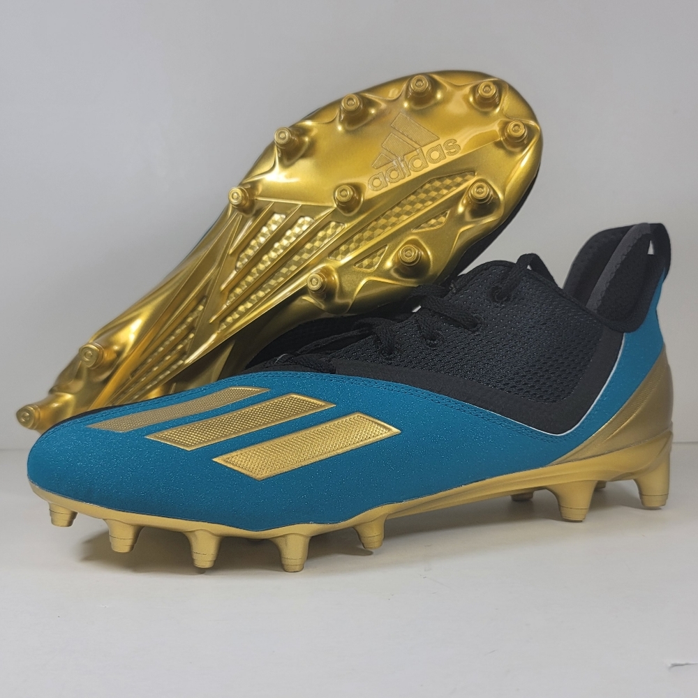 Adidas Adizero Scorch 2 Jacksonville Jaguars Football Cleats GZ0401 Mens 11.5